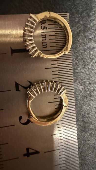 Златни обеци 1.63гр 14 карата