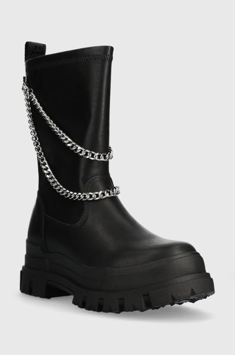 BUFFALO Aspha Sock Chain ОРИГИНАЛНИ дамски ботyши/еко кожа -  39/25см