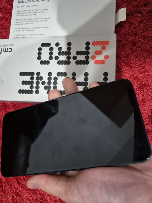 -Nothing Phone 2Pro Nou 128Gb, 8Ram ireprosabil a fost pusa cartela in el cateva zile Black doar telefonul si cutia poze reale nici o restrict