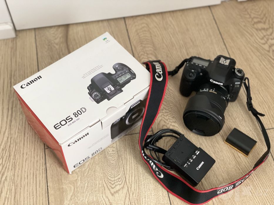 Фотокомплект Canon EOS 80D + Sigma 17-50mm f/2.8 + Вспышка Yongnuo