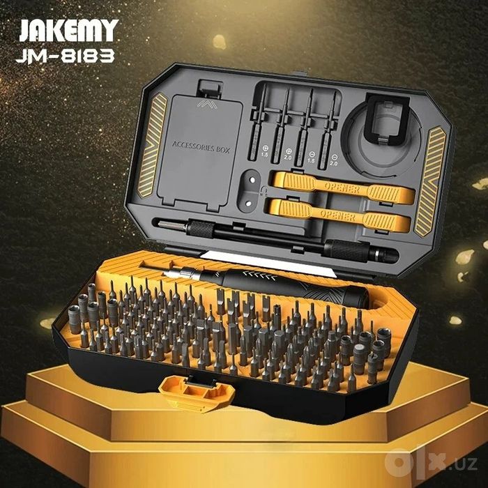 "JAKEMY" JM-8183 набор отверток 145 в 1 очень полезен и практичен