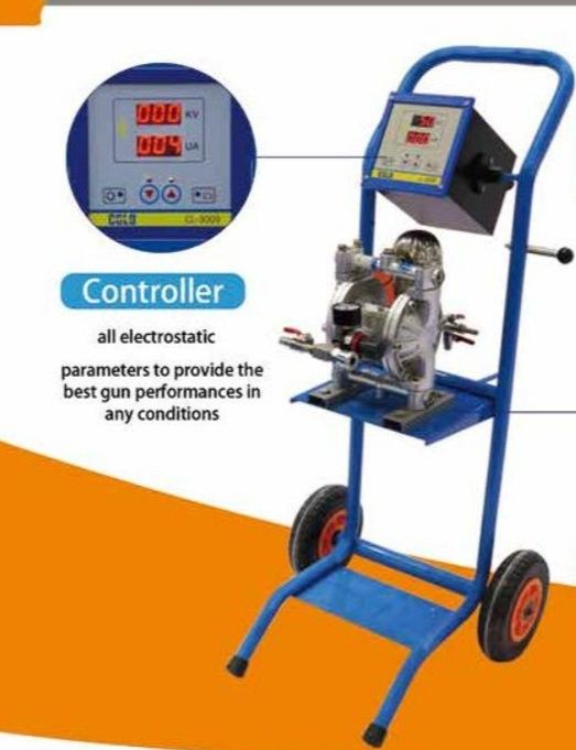 Pistol vopsit camp electrostatic pulbere/ vopsea lichida, cuptoare