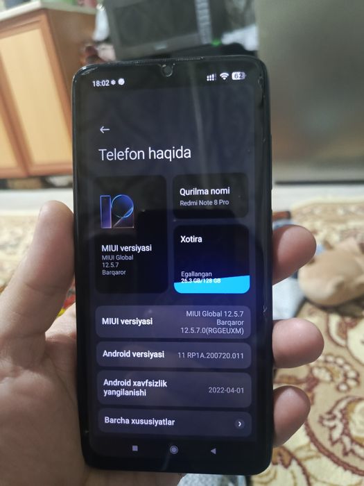 Redmi note 8 Pro 6/128