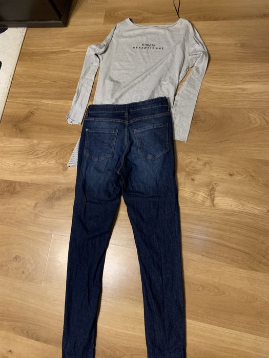 Set bluza zara si blugi marimea S
