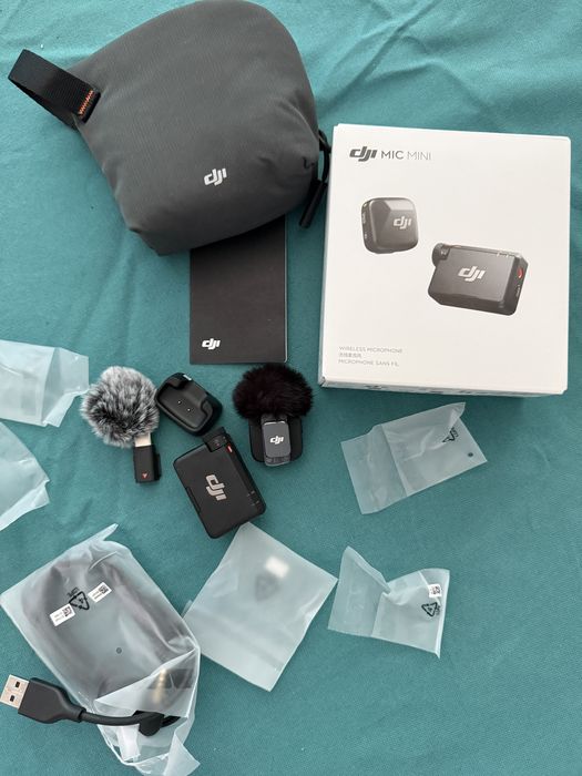 Dji Mic Mini безжичен микрофон Wireless 400 m обхват работи с телефони
