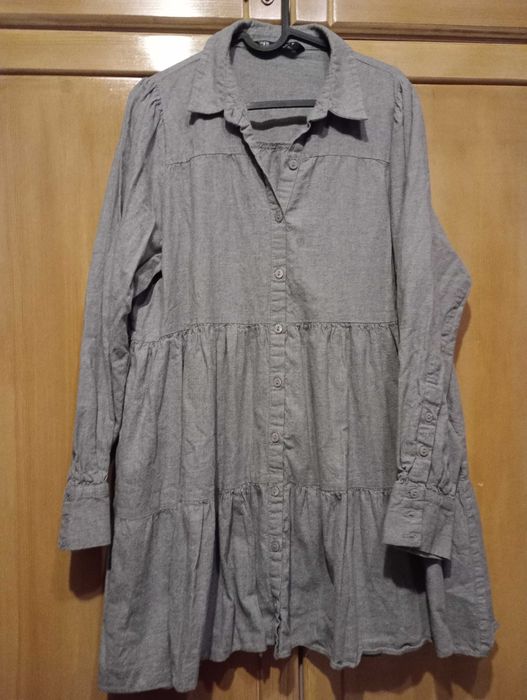 Памучна рокля разкроена