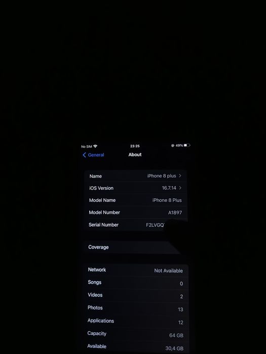 Iphone 8+ ideal holatda
