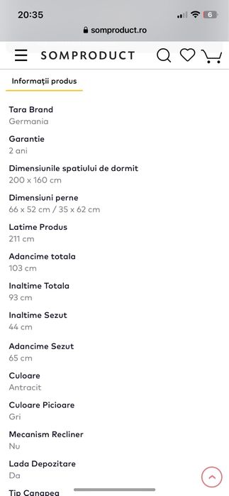 Canapea extensibila Some Product