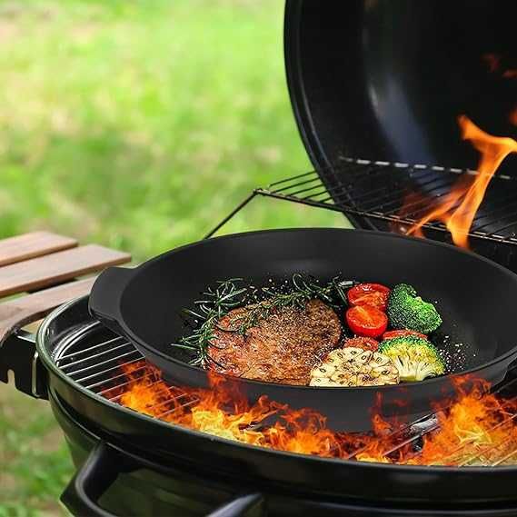 Tigaie Wok din fontă, diametru 38 cm