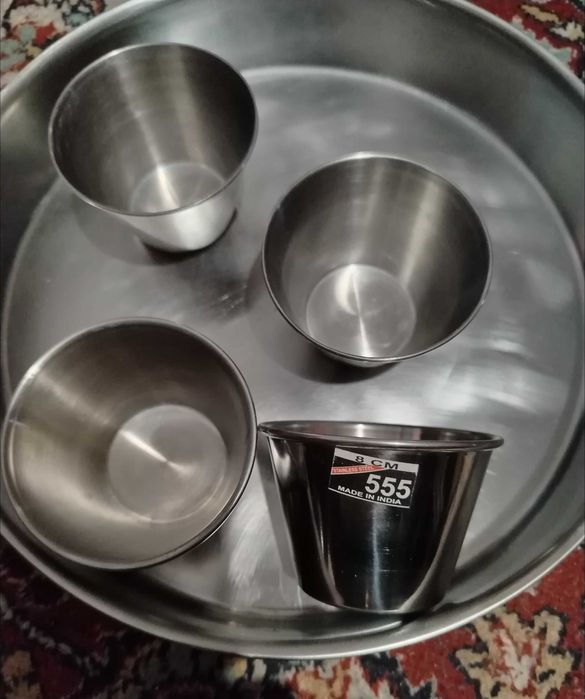 Тава и купички от алпака