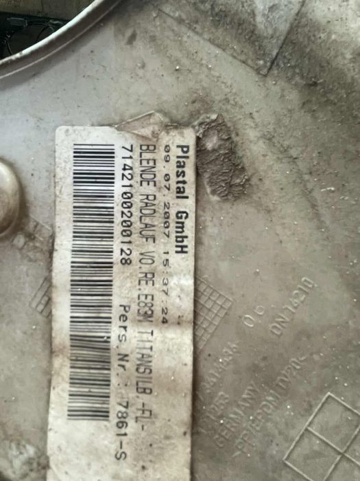 BMW E83 X3 предна дясна вежда раздувка калник M Sport пакет 0200128