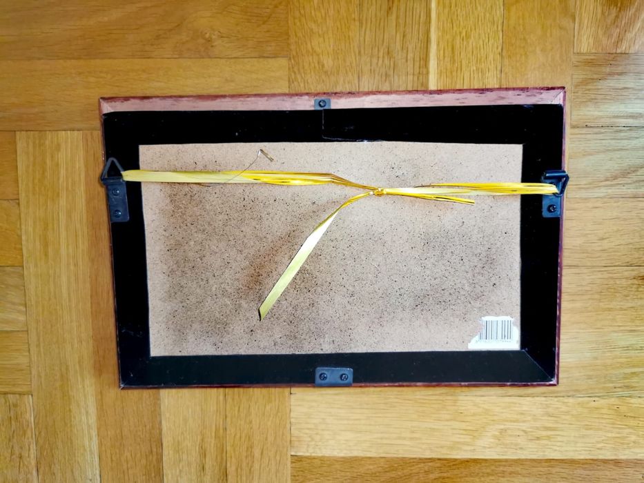 Антикварна тенис картина плакет витрина тенис ракета 1880 - 1950г.