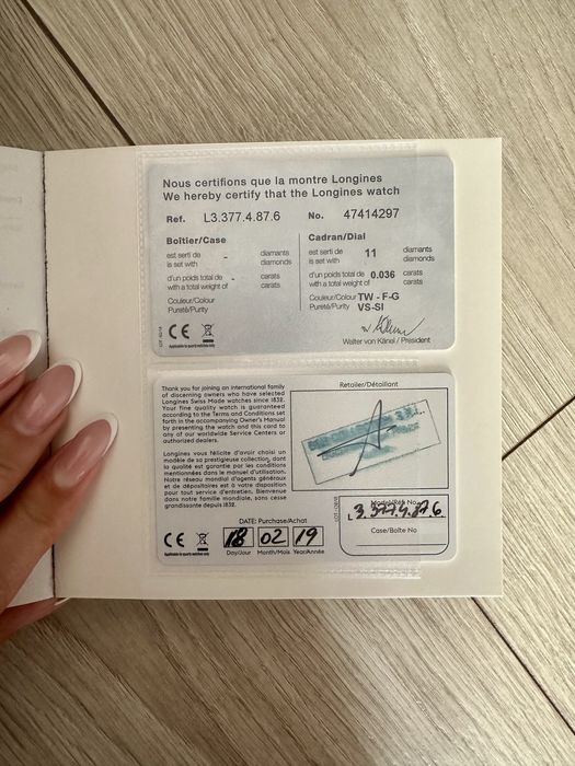 Ceas Longines cu diamante