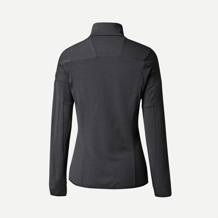 Hanorac trekking Mt900 lână merinos Negru - produs resigilat Decathlon