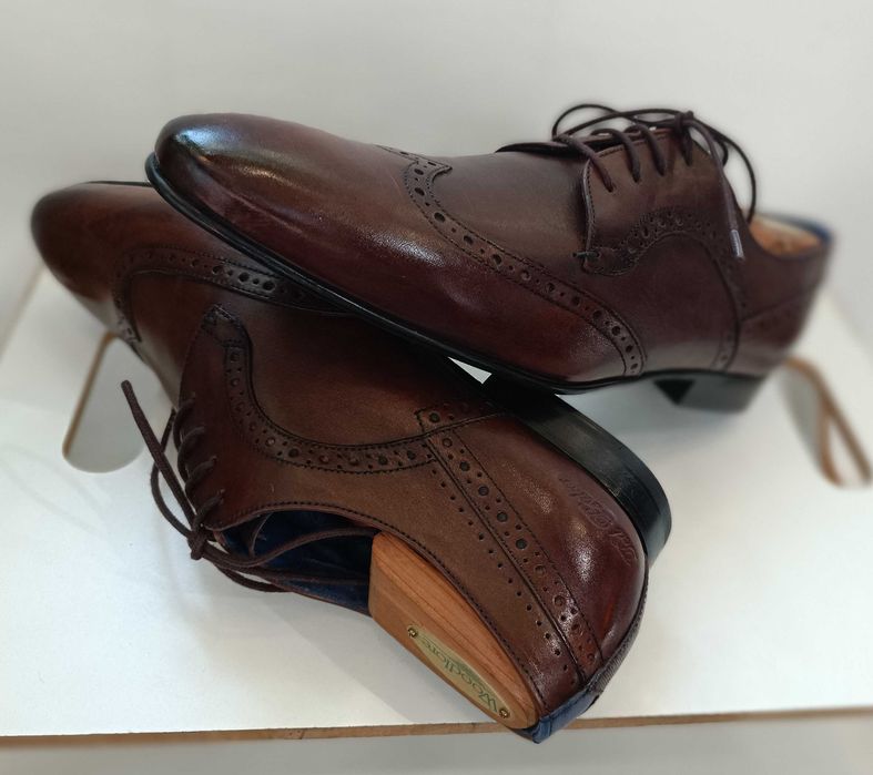 Pantofi derby 41.5 42 premium Ted Baker London Noi piele naturala moal