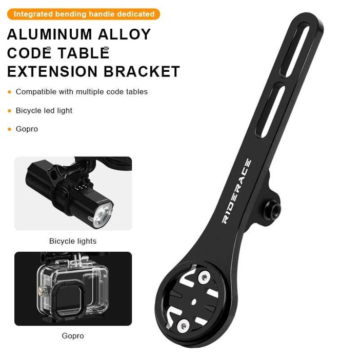 RIDERACE suport computer ghidon aero bicicleta aluminiu Garmin GoPro