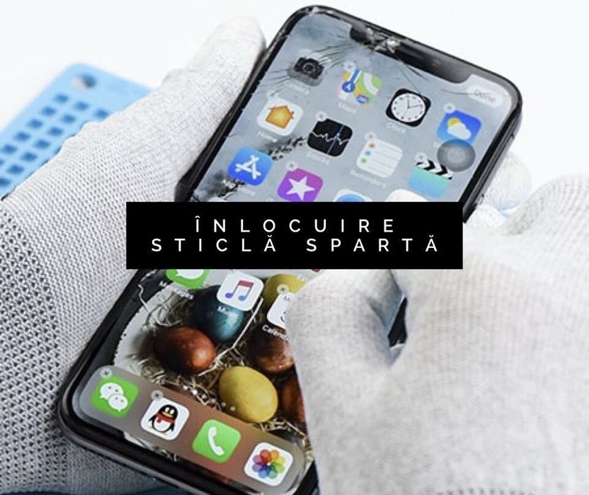 Reconditionare display iPhone/schimb sticla sparta ecran