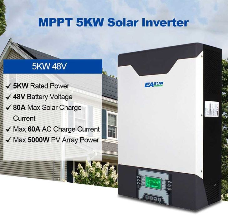 Invertor hibrid panouri fotovoltaice 5kva 5000 w
