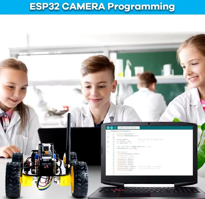 Атдуино Смарт Робот с Wi-Fi управление Arduino robot car kit camera