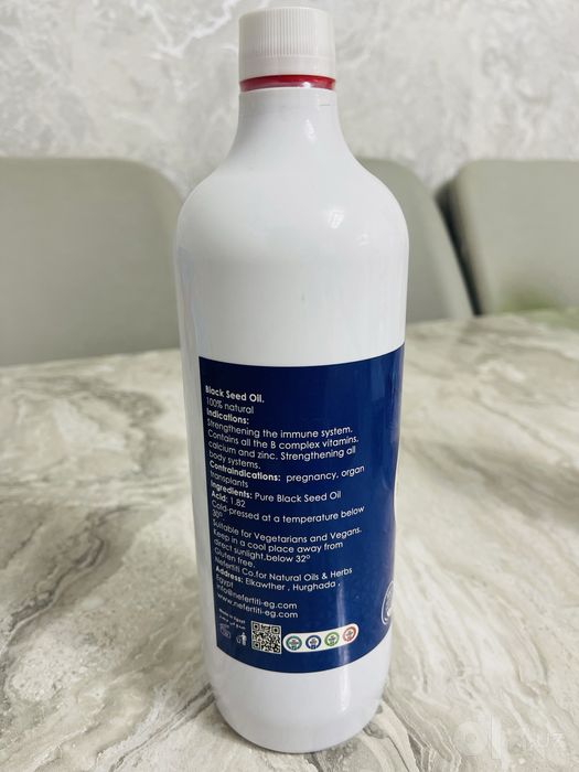 Масло черного тмина Black seed oil Nefertiti Оргинал из Египта 1 литр