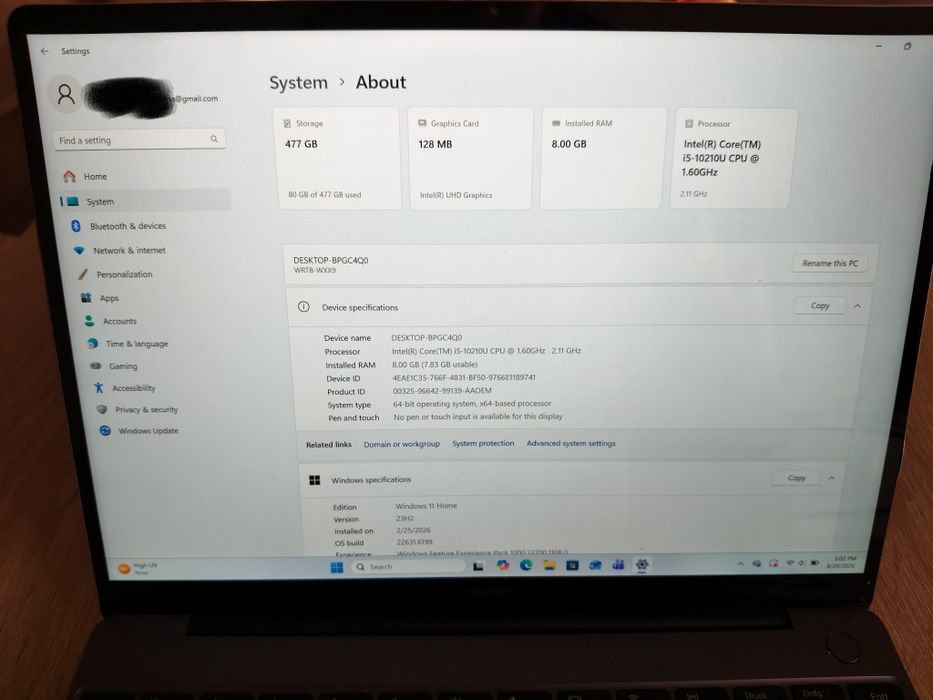 Huawei MateBook D15