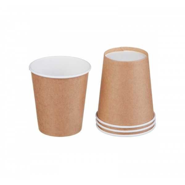 Одноразовые крафт стаканы двухслойные