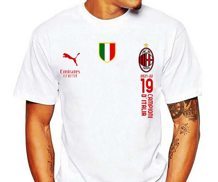 Тениска на AC Milan Шампион на Италия! AC Milan CAMPIONI D'ITALIA 2021