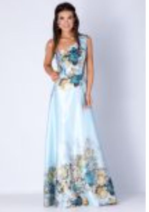 Rochie lunga albastra