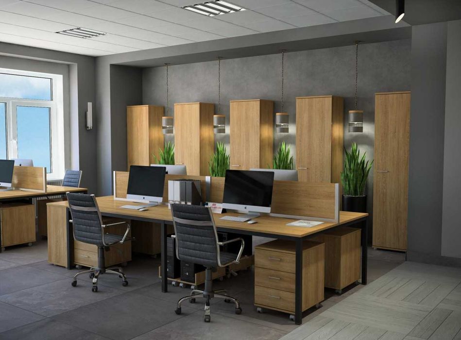 Мебель офисная, столы, шкафы, стеллажи