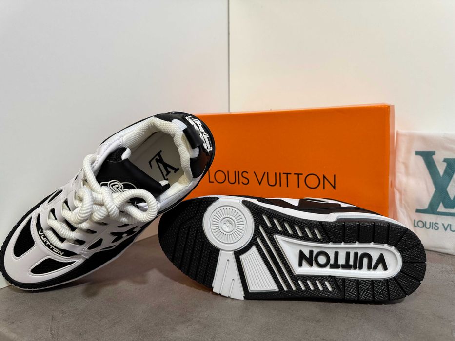 Adidasi Louis Vuitton Trainer Sneaker Black-White Produs Nou-Full Box
