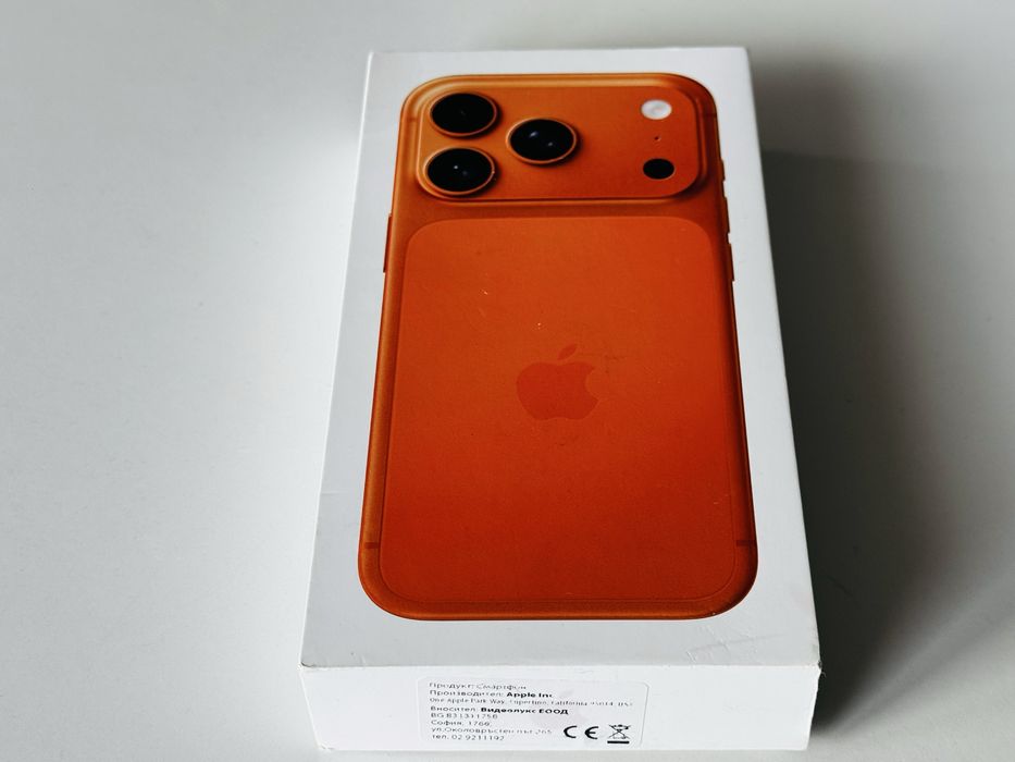 НОВ! Iphone 17 Pro 256GB Orange 100% Батерия! Гаранция 1 година