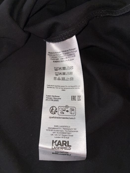 Tricou Negru Karl Lagerfeld