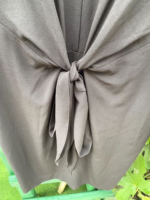 Rochie Mango (MNG Suit), neagră, cu funda in talie, mărimea XS, noua