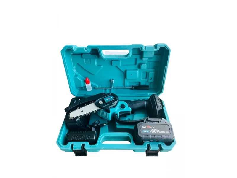 Безчеткова Резачка 10/15см + 1/2 вериги KrafT Royal 36V 8Аh