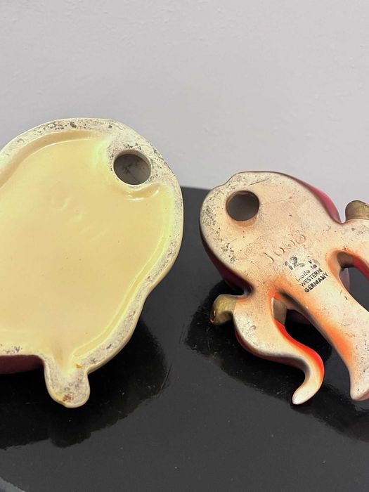 Set trei bibelouri statuete bibelou masti W Germania ceramice vechi