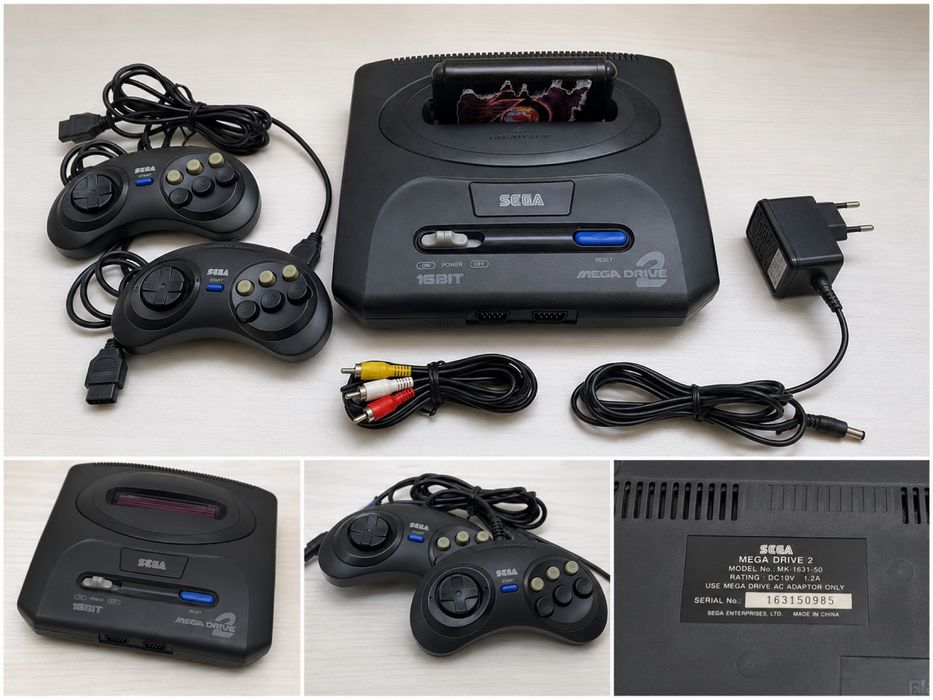 SEGA Mega Drive 2 + 2 джойстик