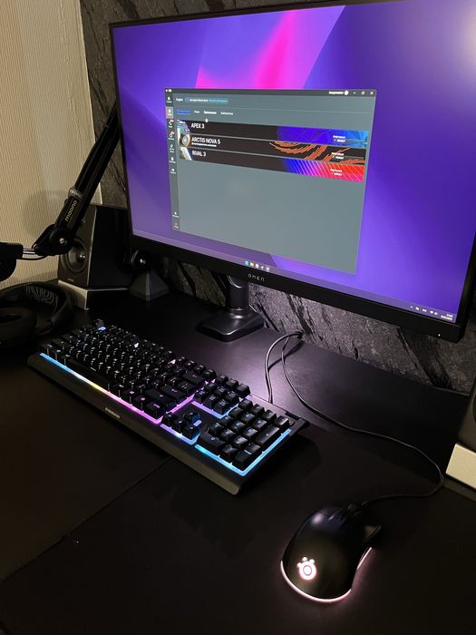 Клавиатура + мышь Steelseries