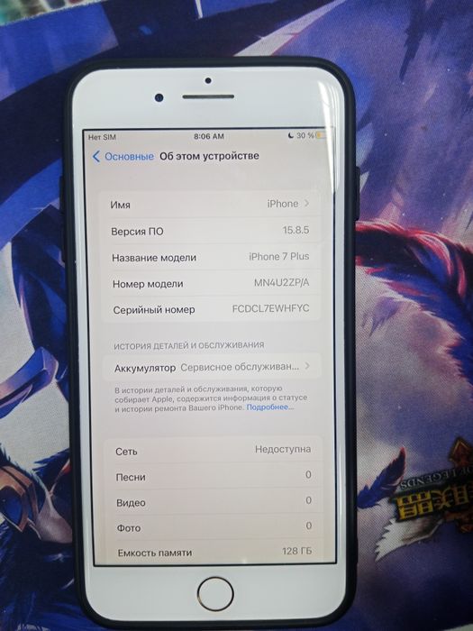 Айфон 7+. Память 128 гб.