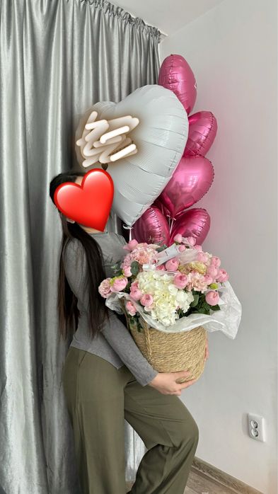 Цветы букет карзинка