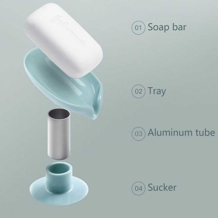 Sapuniera baie verde.  Nu sta in apa, usor de curatat. Nou ambalat!