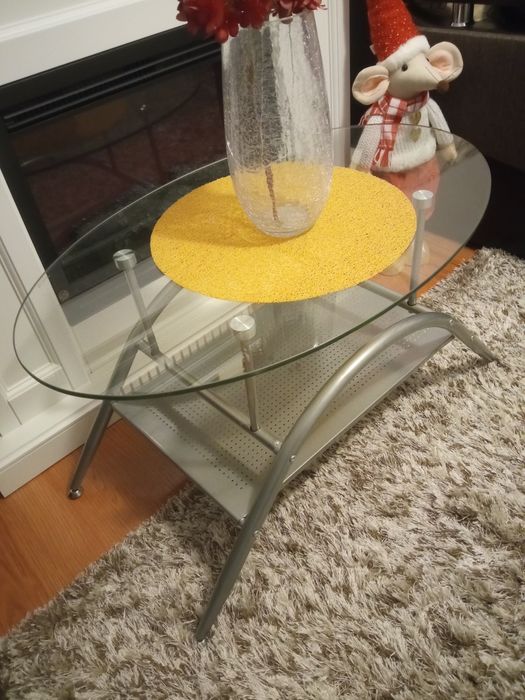 Măsuță sticlă 80/50/50