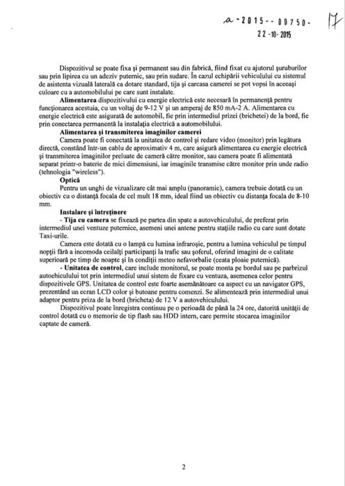 Inventie AlterVision + Prototip - dispozitiv asistenta vizuala auto