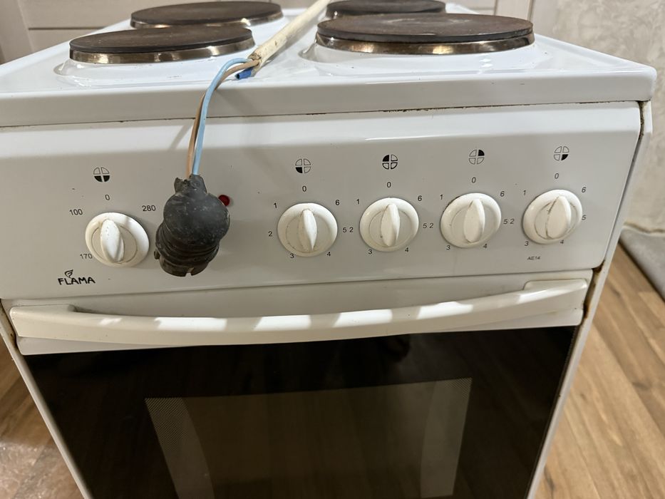 Электро газ плитка с духовкой