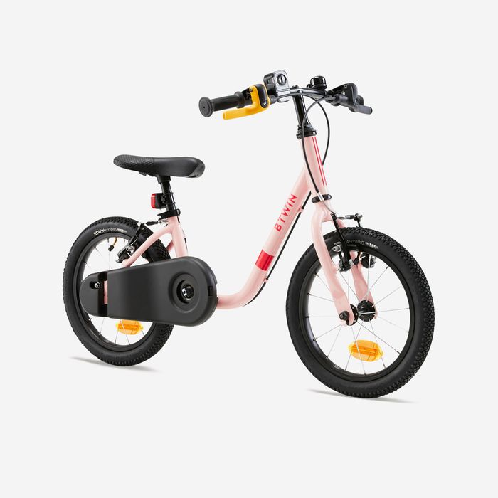 Bicicletă 2 în 1 Discover 500 14" roz - produs resigilat Decathlon