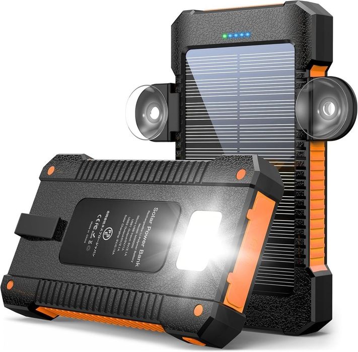 Okazie‼️Acumulator extern cu incarcare solară 26800mAh !