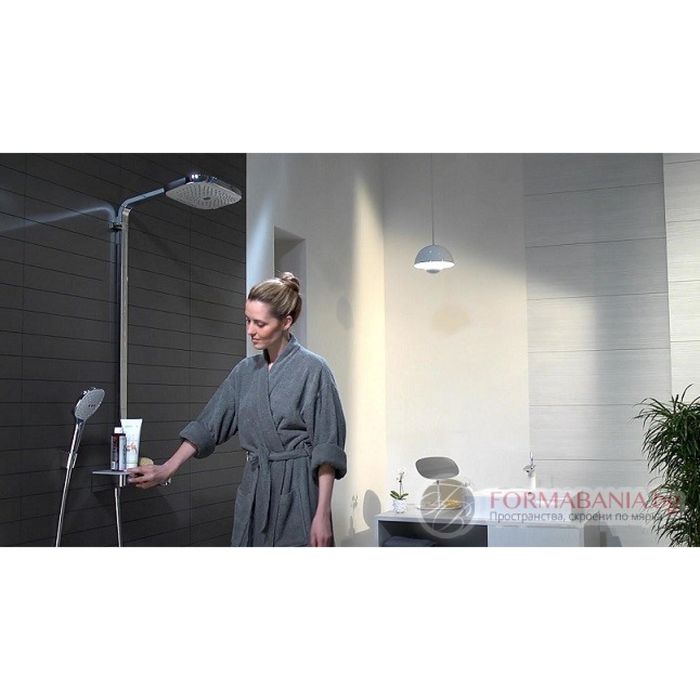 Душова система hansgrohe raindance select e с термостат, бяла/хромиран