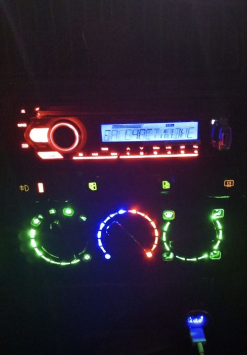 Подсветка печки пассат/голф