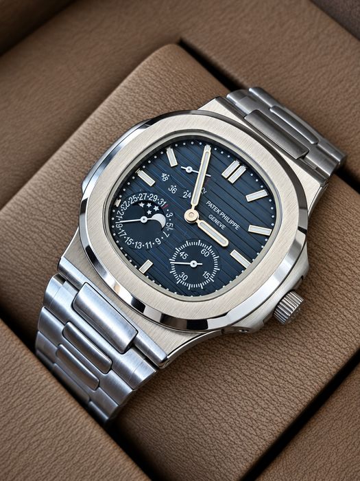 нов часовник Patek Philippe механичен, автоматичен сребрист
