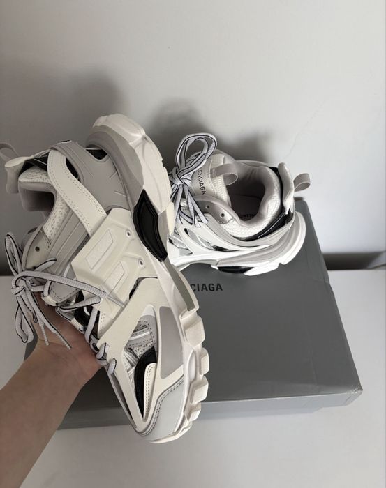 Balenciaga track white grey