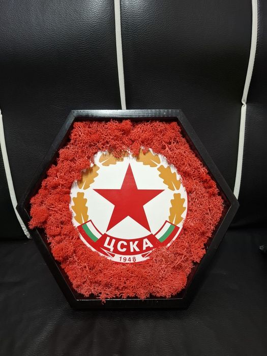 За фенове на ЦСКА! Ръчно изработена 3D рамка със скандинавски
